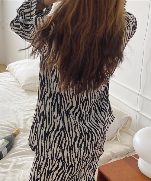 パジャマ ルームウェア RETRO MULTI DESIGN ROOM WEAR レディース