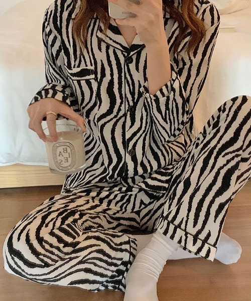 パジャマ ルームウェア RETRO MULTI DESIGN ROOM WEAR レディース