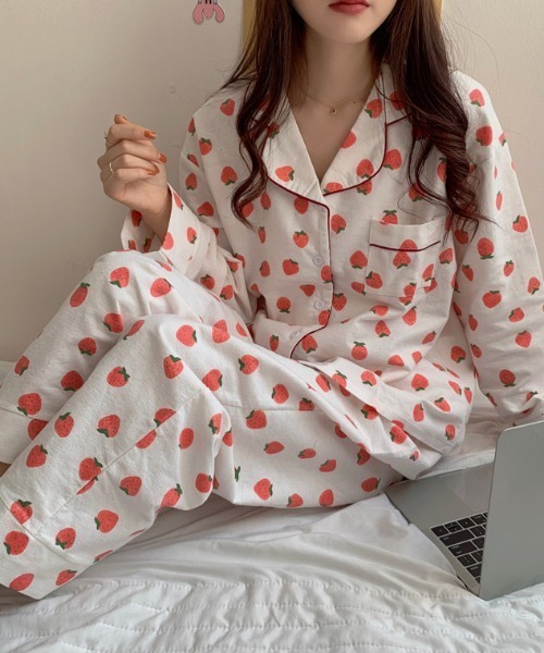 パジャマ ルームウェア RETRO MULTI DESIGN ROOM WEAR レディース