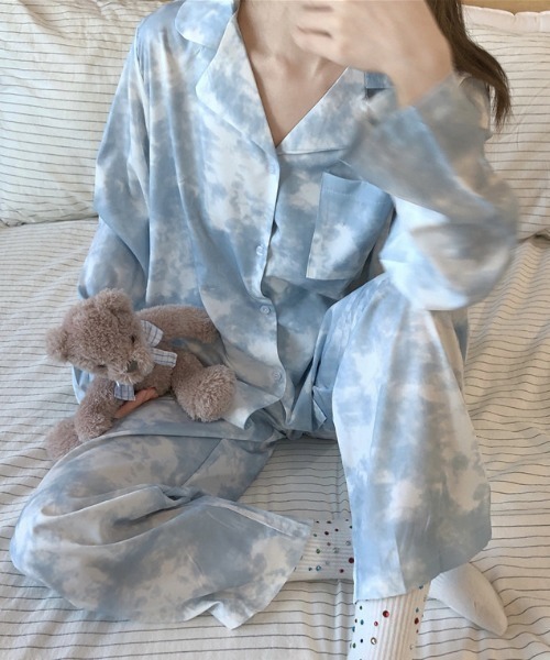 パジャマ ルームウェア RETRO MULTI DESIGN ROOM WEAR レディース