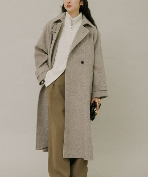 新品未使用アーバンリサーチステンカラーロングコートMOCHA