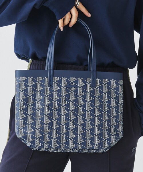 ☆関税込☆【LACOSTE】ゼリィ コーテッドキャンバスラージトート ラコステ LACOSTE ゼリィ コーテッドキャンバスモノグラムラージ