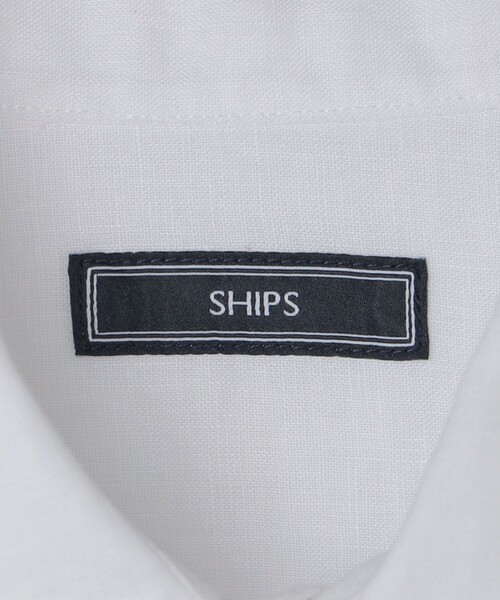SHIPS フォーマル シャツ SHIPS: ウォッシュ加工 リネン メンズ