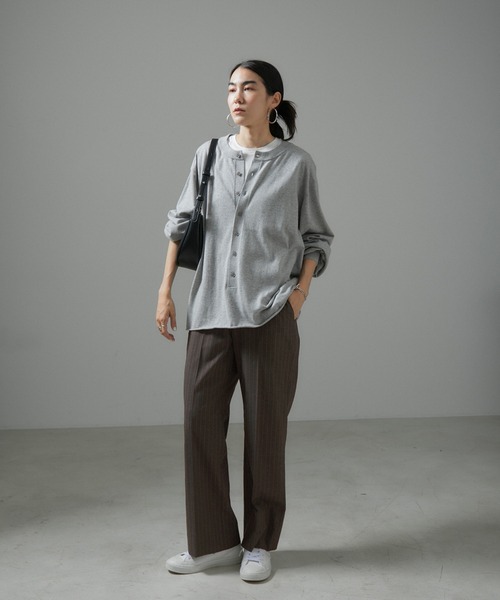 SALON adam et rope' スラックス パンツ コンフォートスラックス