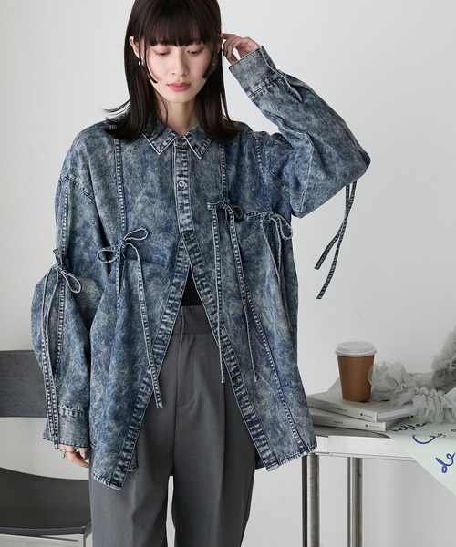 新品未着用⭐︎ ルンギフリルシャツ　ポキプシー　F3 HeRIN.CYE - フリル アシンメトリー シャツ - Frill asymmetry shirt