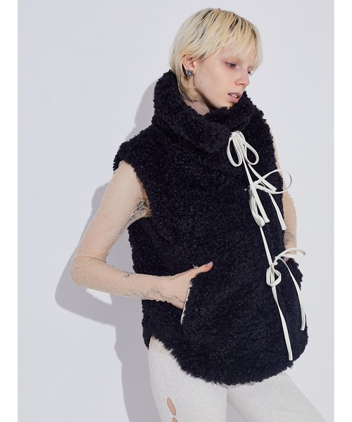 SORIN ソリンSynthetic Fur Lace-up Vest