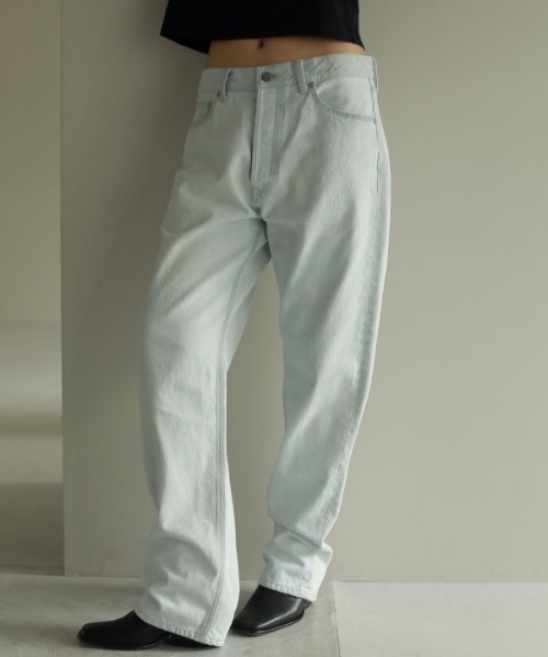 ETRE TOKYO」 加工デニムパンツ S ブルー レディース - W26（約66cm）～