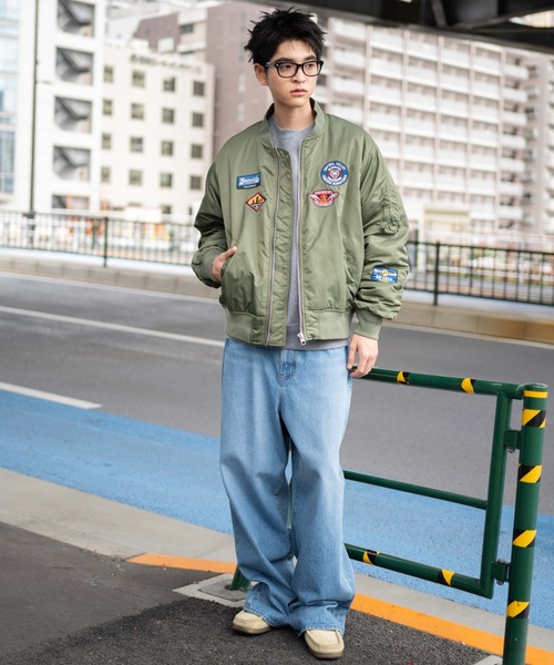 WEGO ma1 ma-1 WEGO/パテッドワッペンMA-1 メンズ レディース
