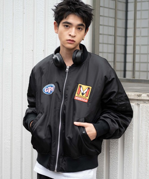WEGO ma1 ma-1 WEGO/パテッドワッペンMA-1 メンズ レディース