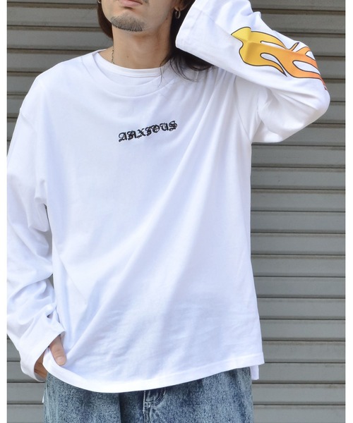 spiritoso（スピリトーゾ） tシャツ 「spiritoso」ファイヤー袖