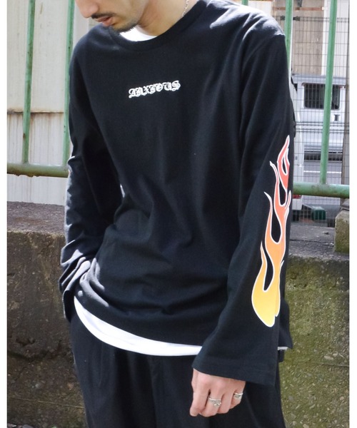 spiritoso（スピリトーゾ） tシャツ 「spiritoso」ファイヤー袖
