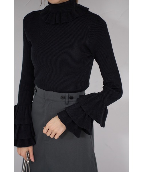 &. NOSTALGIA（ノスタルジア） ニット セーター 「ZOZO限定」フリル