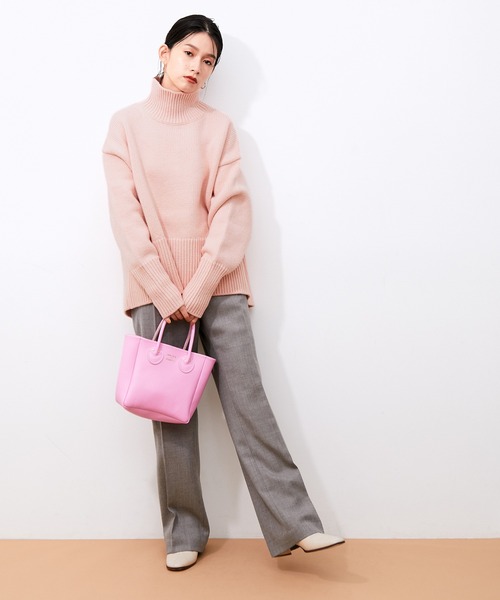 「ADAM ET ROPE'」 長袖ニット FREE チャコールグレー レディース ADAM ET ROPE' 「ADAM ROPE'」 長袖ニット FREE