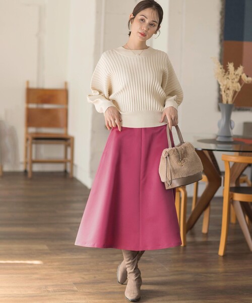 組曲（KUMIKYOKU） スカート マットサテンノーブルスカート : ZOZOTOWN