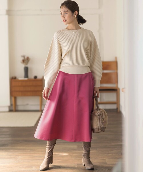 組曲（KUMIKYOKU） スカート マットサテンノーブルスカート : ZOZOTOWN