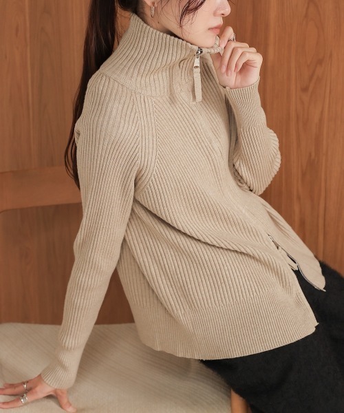 BAB（バブ） カーディガン Wジップリブカーディガン レディース