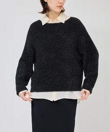 ニット セーター ラメフリンジボートネックニット レディース｜ZOZOTOWN Yahoo!店