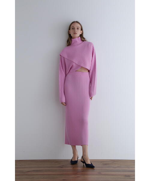 LE PHIL（ル フィル） ニット セーター ウールワイドリブクロスニット