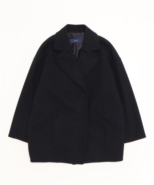 SHIPS（シップス） チェスターコート 36 ネイビー レディース