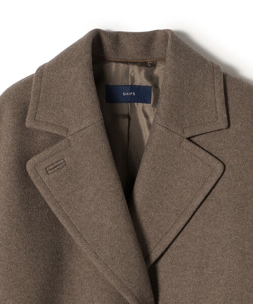 SHIPS（シップス） チェスターコート 36 ネイビー レディース