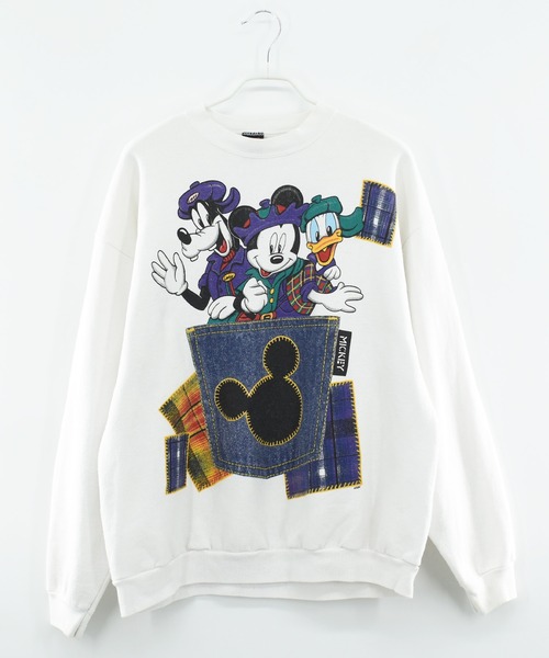 ディズニー　ビンテージ　ヴィンテージ　古着　レア　スエット DISNEY VINTAGE トレーナー スウェット 「ヴィンテージ古着」90's