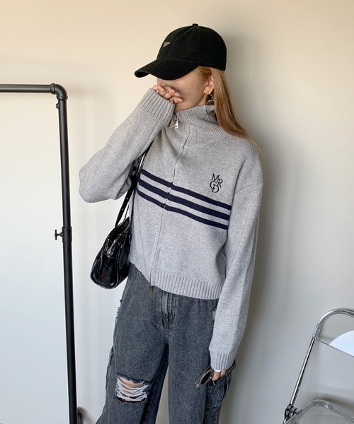 「non-hedge」 ニットカーディガン FREE アイボリー レディース_画像4