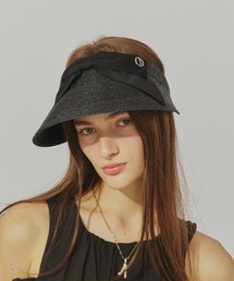 Chapeau d' O サンバイザー Front Ribbon MUGI Visor