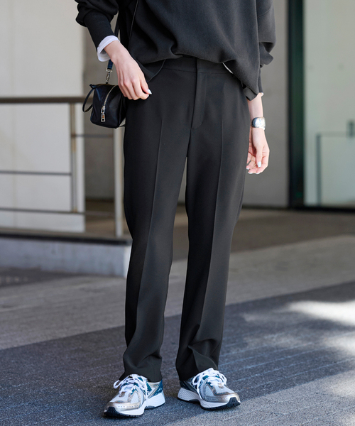 FRAMeWORK スラックス パンツ スリムストレートパンツ