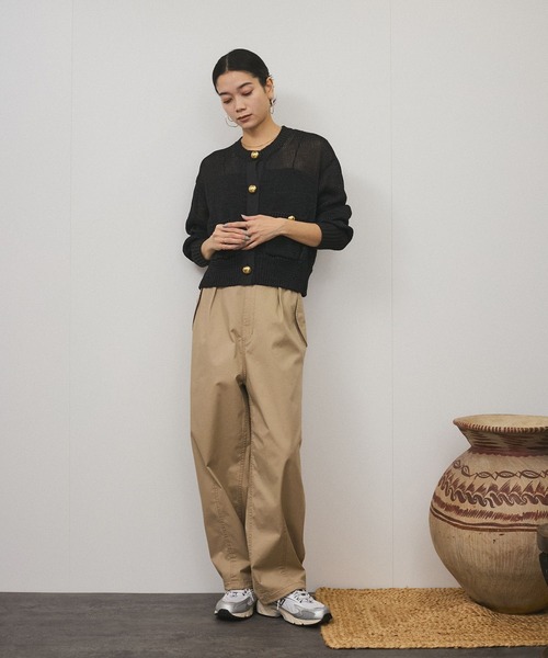 SALON adam et rope' カーゴパンツ 「WEB限定」2WAYミリタリー