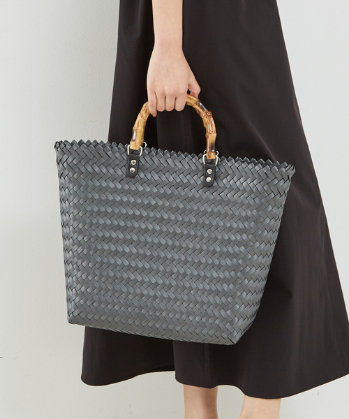abahouse mavie かごバッグ カゴバッグ バンブートートバック
