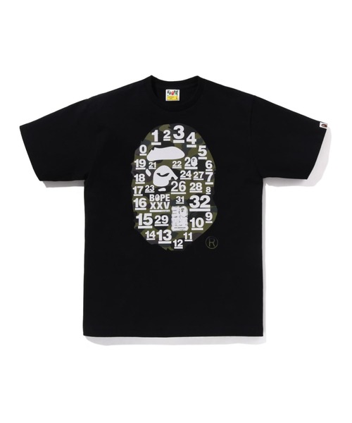 A BATHING APE tシャツ 32ND ANNIV. 1ST CAMO BIG HEAD TEE メンズ 