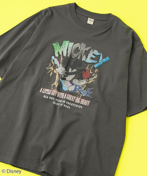 レア！ ヴィンテージ ミッキー 襟付き 半袖 スウェット トレーナー Tシャツ 古着 80s USA製 Disney Mickey ミッキー 白足 リンガー Tシャツ