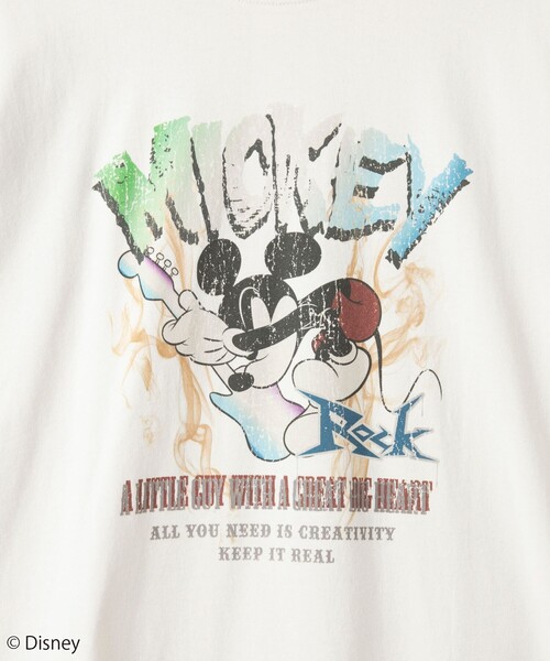 MICKEY MOUSE tシャツ MICKEY（ミッキー）/ヴィンテージライクTシャツ