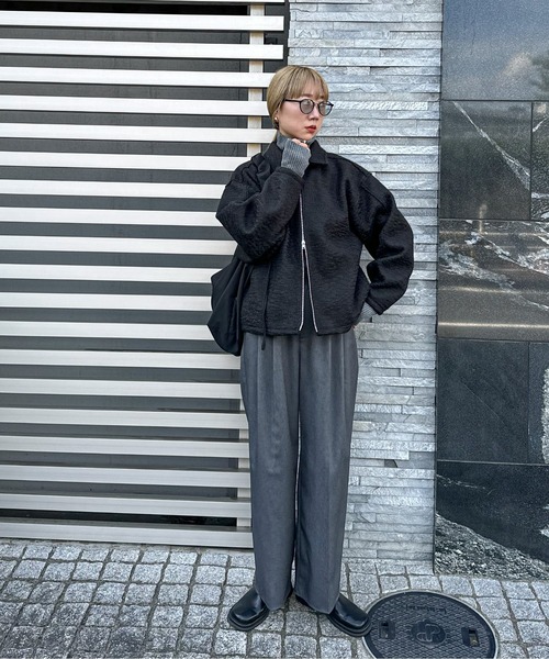「feepur」 ブルゾン MEDIUM ブラック レディース_画像2