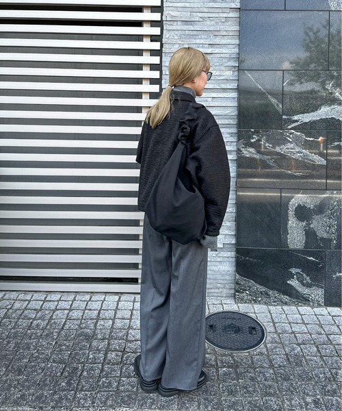 「feepur」 ブルゾン MEDIUM ブラック レディース_画像4
