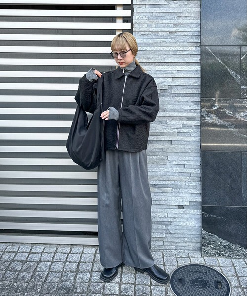 「feepur」 ブルゾン MEDIUM ブラック レディース_画像5