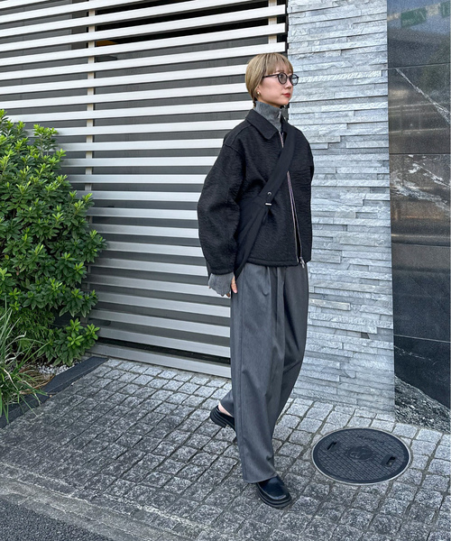 「feepur」 ブルゾン MEDIUM ブラック レディース_画像6