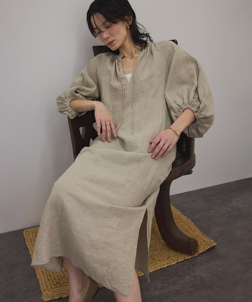 サロンアダムエロペワンピース　美品 SALON adam et rope' ワンピース 「WEB限定」ヨーロピアン