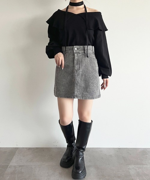 LGB デニムミニスカート 27 apres jour デニムスカート 「6色展開」デニムミニスカート