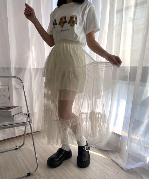 スカート シースルーチュールスカート : ZOZOTOWN Yahoo!店 - 通販