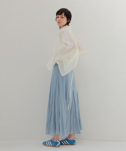 DRESSLAVE（ドレスレイブ） ロング スカート sheer linen winkle skirt