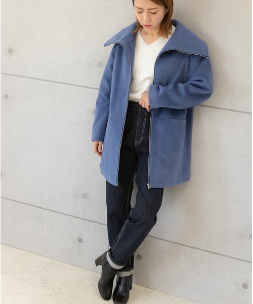 「PREFERIR」 コート MEDIUM ブラック レディース_画像2