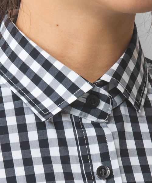 ブラウス シャツ 「NARACAMICIE」スモールギンガム七分袖シャツ レディース NARACAMICIE｜スモールギンガム七分袖シャツ | Rakuten Fashion