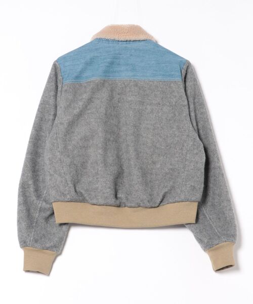 blanc basque ブルゾン アウター デニム×ジャージーブルゾン