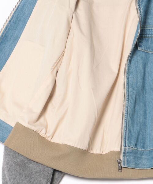 blanc basque♪ ブルゾン blanc basque ブルゾン アウター デニム×ジャージーブルゾン