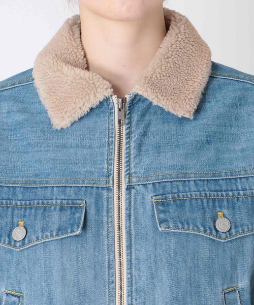 blanc basque ブルゾン アウター デニム×ジャージーブルゾン
