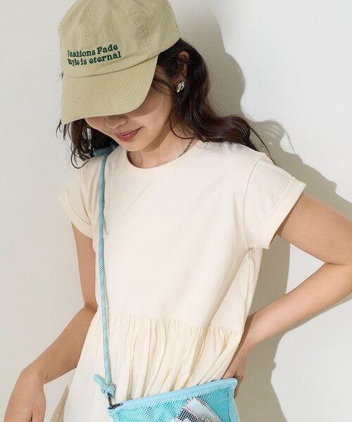 FREAK'S STORE（フリークスストア） tシャツ 半袖 切替ギャザーTシャツ