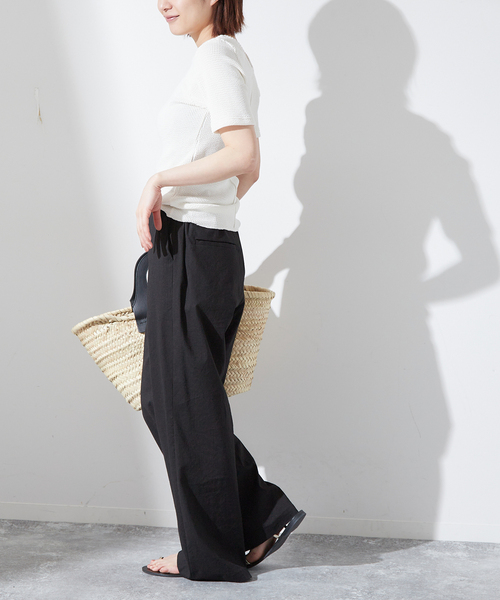 journal standard L'essage スラックス パンツ 「追加」綿麻
