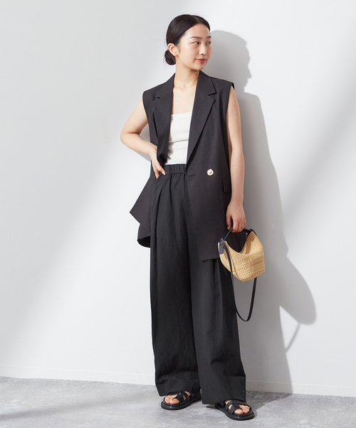 journal standard L'essage スラックス パンツ 「追加」綿麻