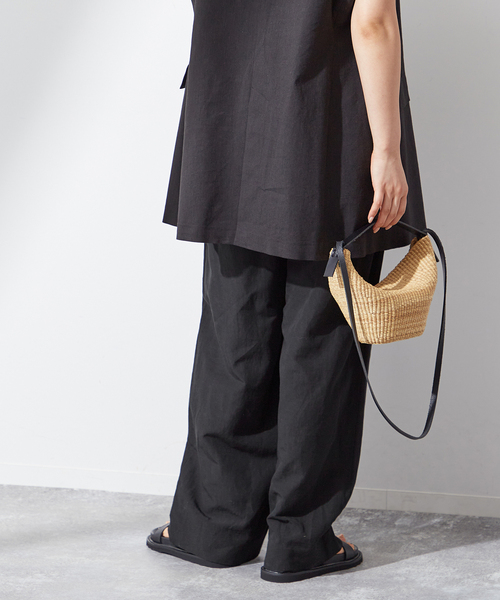 ♡麻　JOURNAL STANDARD Ｌ’ESSAGE♡ journal standard L'essage スラックス パンツ 「追加」綿麻